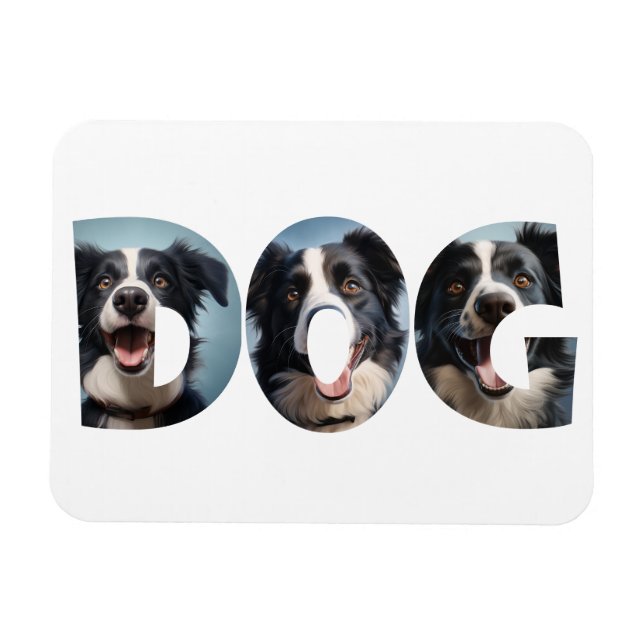 Dog Love i Cot Out Pictures Magnet (Horizontal)