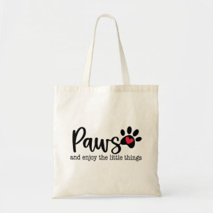 Dog Love Inspirational Quote Tote Bag