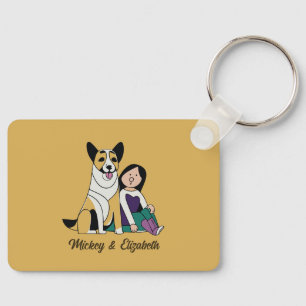 Dog Love Key Ring