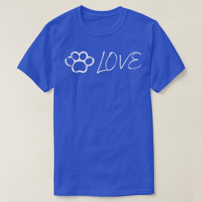 Dog Love Love dog's paw dogapparel Puppy dogfan do T-Shirt (Design Front)
