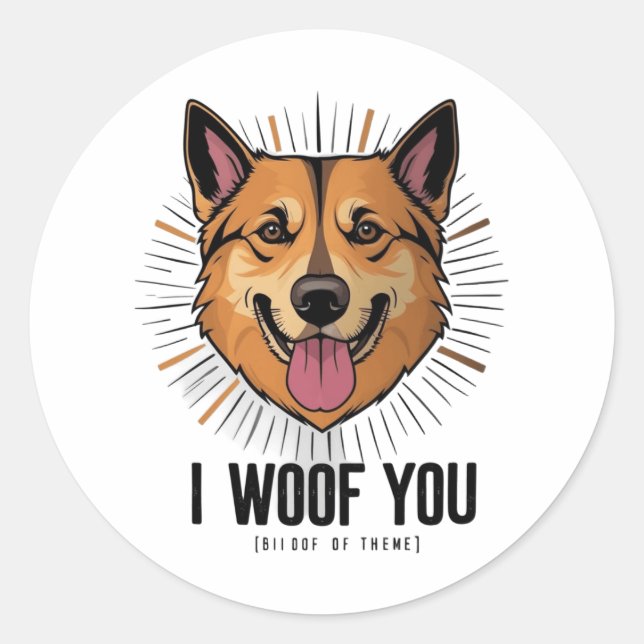 Dog Love Sticker (Front)