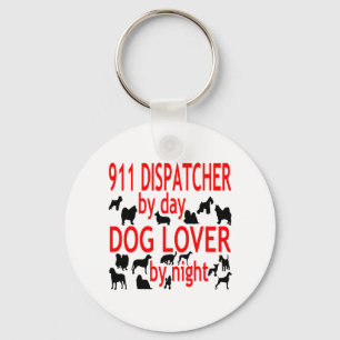 Dog Lover 911 Dispatcher Key Ring