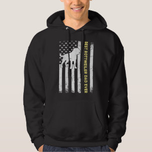 Dog Lover American Flag Best Rottweiler Dad Ever Hoodie