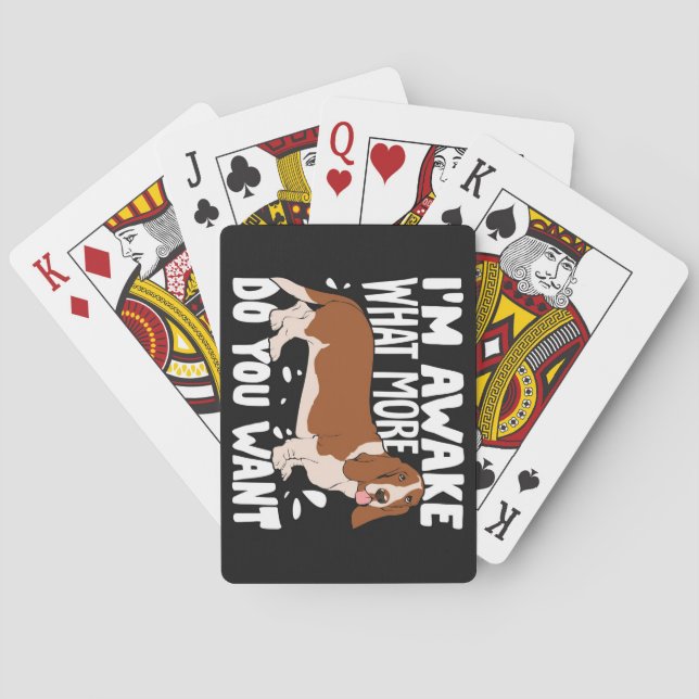Dog Lover Basset Hound Dog Playing Cards (Back)