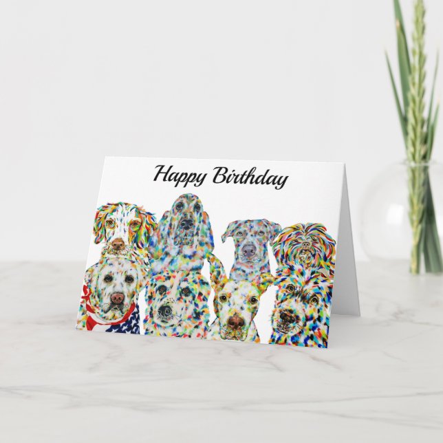 Dog Lover Birthday Card (Front)