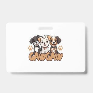 Dog Lover Birthday Gift Tee ID Badge