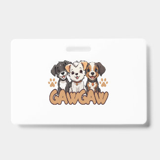 Dog Lover Birthday Gift Tee ID Badge