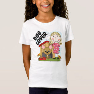 Dog Lover Blonde Girl T-shirts and Gifts