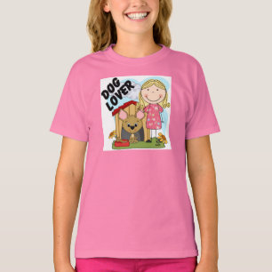 Dog Lover Blonde Girl T-shirts and Gifts