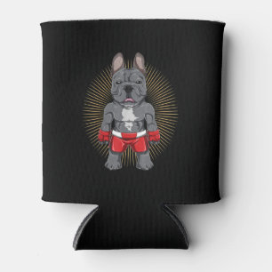 Dog Lover Brave French Bulldog Fighter Can Cooler