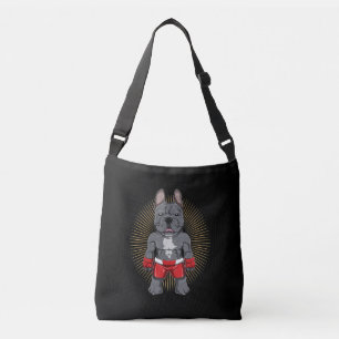 Dog Lover Brave French Bulldog Fighter Crossbody Bag