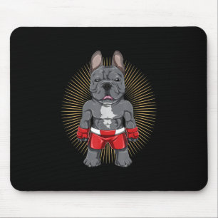 Dog Lover Brave French Bulldog Fighter Mouse Mat