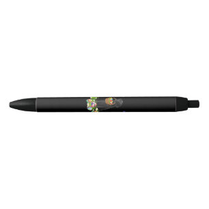Dog Lover   Bunny Black Labrador Dog & Easter Eggs Ink Pen