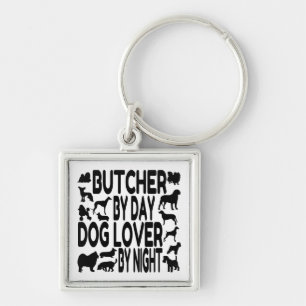 Dog Lover Butcher Key Ring