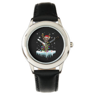 Dog Lover Chocolate Labrador Christmas Light Watch