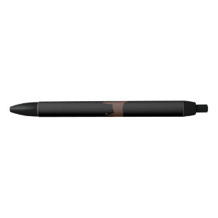 Dog Lover   Chocolate Labrador Dog Silhouette Black Ink Pen