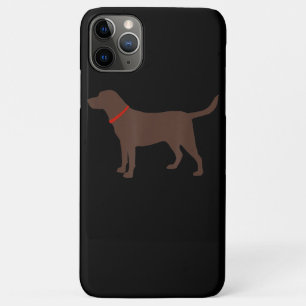 Dog Lover Chocolate Labrador Dog Silhouette iPhone 11 Pro Max Case