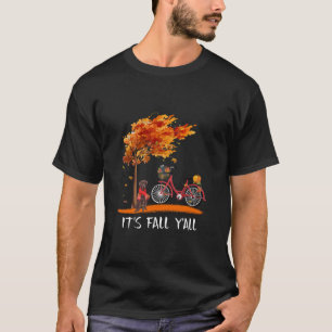 Dog Lover Chocolate Labrador It's Fall Y'all T-Shirt