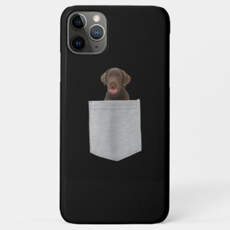 Dog Lover | Chocolate Labrador Puppy In Pocket iPhone 11 Pro Max Case