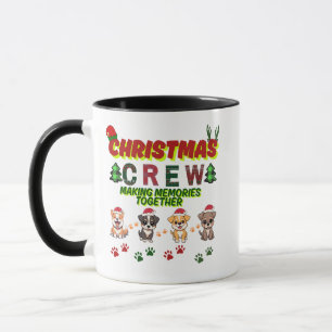 Dog Lover Christmas Family-Christmas crew dogs  Mug