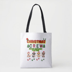 Dog Lover Christmas Family-Christmas crew dogs Tote Bag