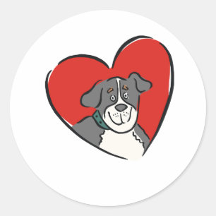 Dog Lover Classic Round Sticker