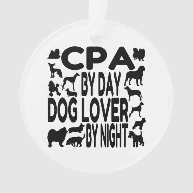 Dog Lover CPA Ornament (Front)
