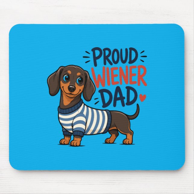 Dog Lover Cute Playful Style Mouse Mat (Front)