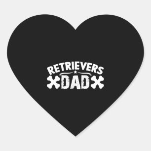 Dog lover dad heart sticker