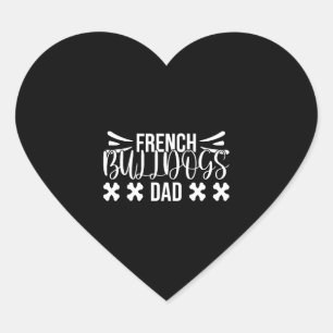 Dog lover dad heart sticker