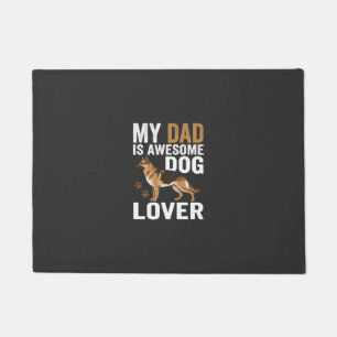 Dog Lover Dad Is Awesome Doormat