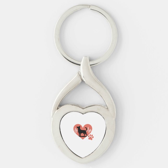 Dog Lover Dog Owner Key Ring (Front)