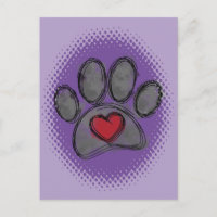 Dog Lover Drawing Watercolor Halftone Print