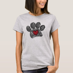 Dog Lover Drawing Watercolor T-Shirt