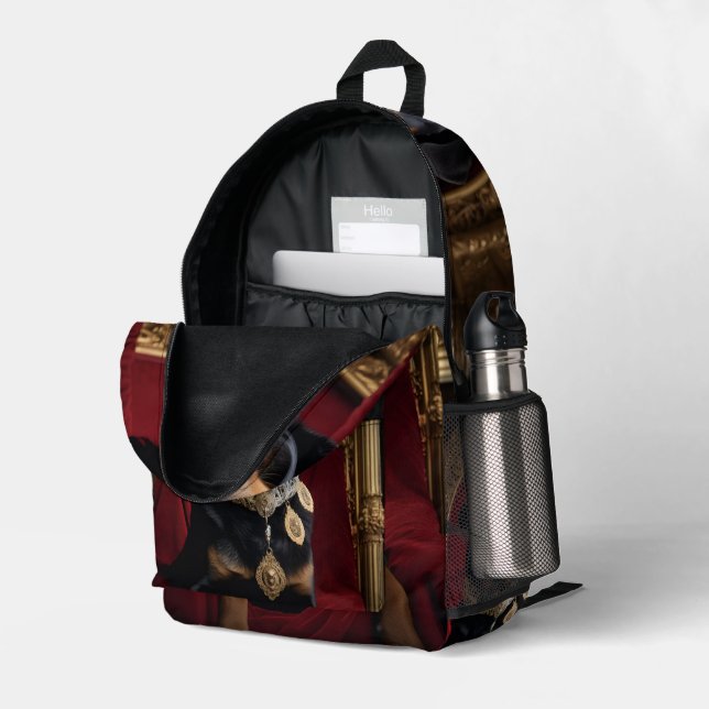 “Dog Lover Duffle Bag – Travel & Gym Bag for Pet L (Back Corner Right (Open))