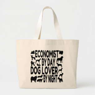 Dog Lover Economist Large Tote Bag