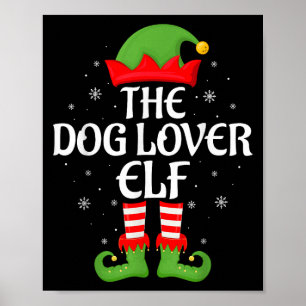 Dog Lover Elf Xmas Family Matching Elf Squad Chris Poster