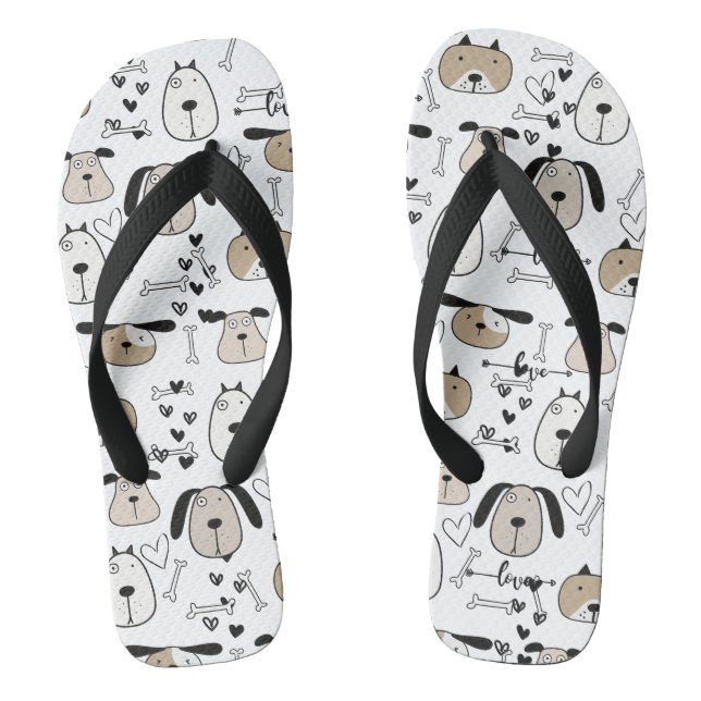 Dog Lover Flip Flops (Footbed)