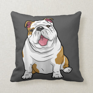Dog Lover Funny English Bulldog Puppy Gift Cushion