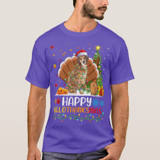 Dog Lover Funny Happy Brittany Spaniel Dog HelloTh T-Shirt