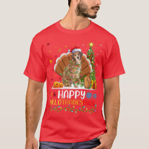 Dog Lover Funny Happy Brittany Spaniel Dog HelloTh T-Shirt