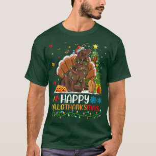 Dog Lover Funny Happy Newfoundland Dog HelloThanks T-Shirt