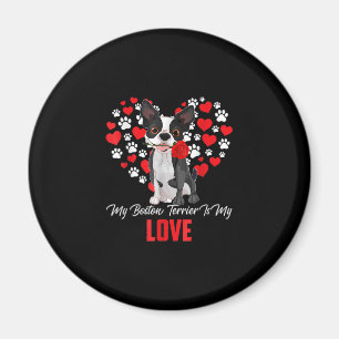 Dog Lover Gift For Womens My Boston Terrier Magnet