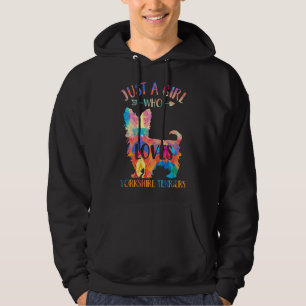 Dog Lover Gift Just A Girl Who Loves Yorkshire Ter Hoodie