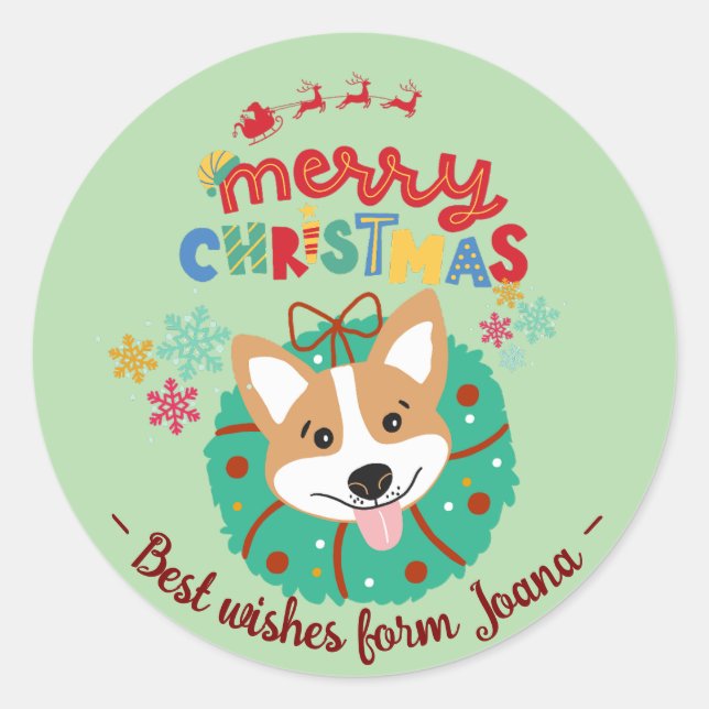 Dog Lover Gift Stickers featuring the Husky-themed (Front)