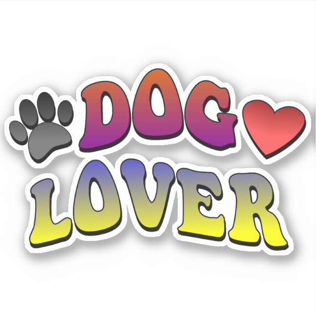 Dog Lover Groovy Vintage Font (Front)