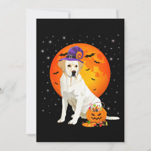 Dog Lover Halloween Labrador On Trick Or Treat Card