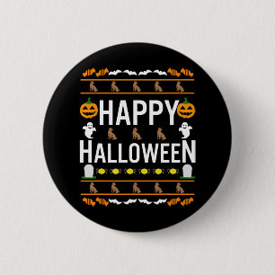Dog Lover Happy Halloween Chocolate Labrador 6 Cm Round Badge
