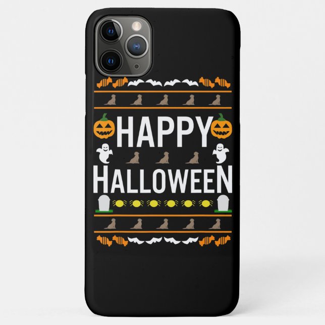 Dog Lover | Happy Halloween Chocolate Labrador Case-Mate iPhone Case (Back)