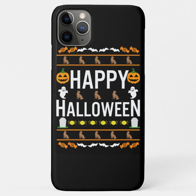 Dog Lover | Happy Halloween Chocolate Labrador Case-Mate iPhone Case (Back)